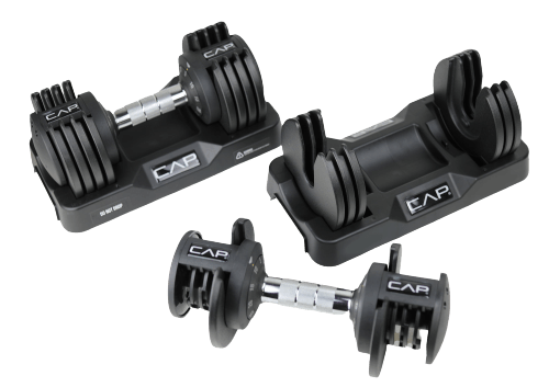 Cap Barbell 50-lb. Adjustable Dumbbell Pair: $90