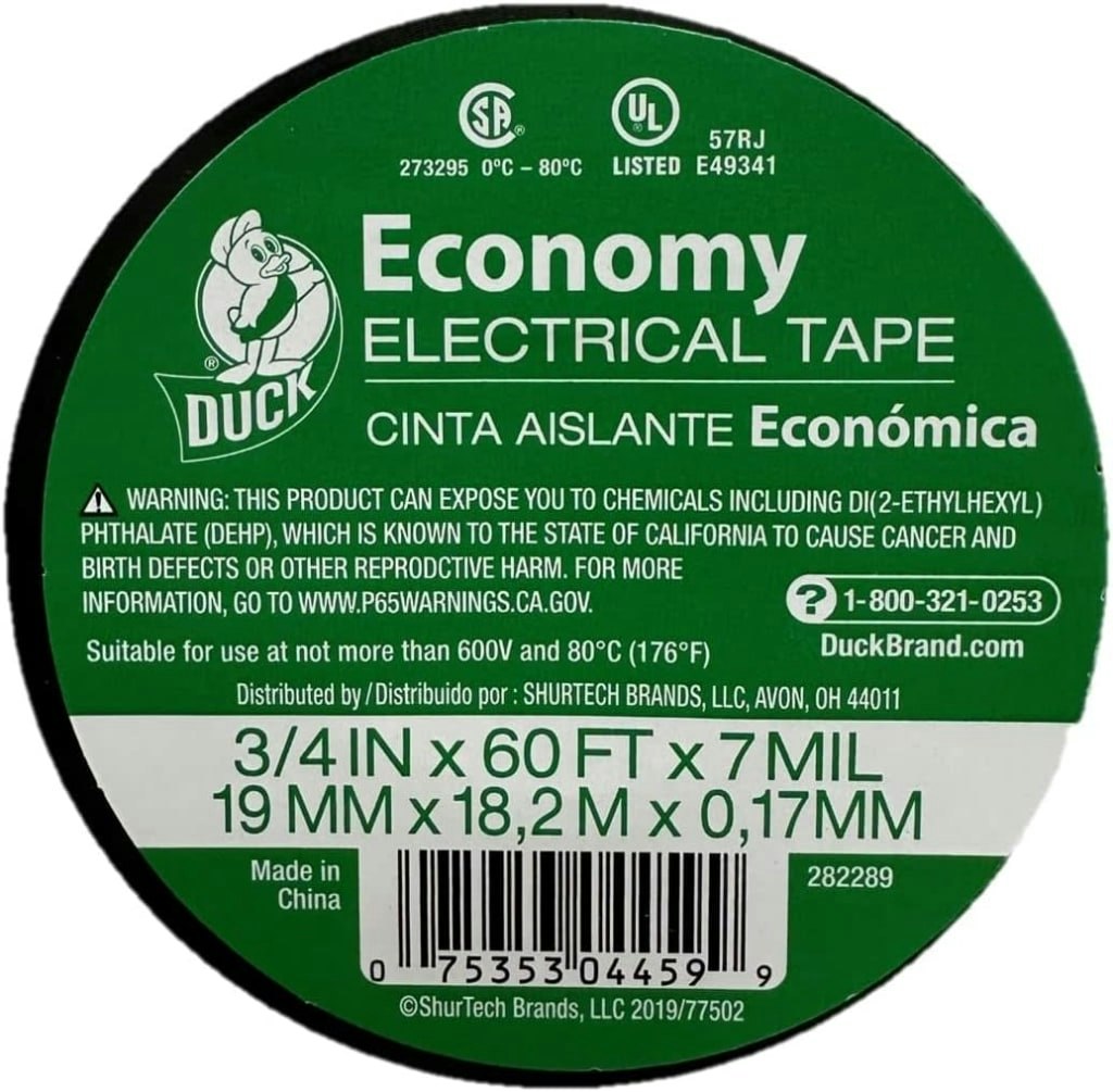 Duck 3/4" x 60-Feet Auto Electrical Tape: $1.23 Duck 3/4" x 60-Feet Auto Electrical Tape: $1.23