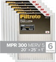 Filtrete 20x25x1" Air Filter 6-Pack for $27 via Sub. & Save + free shipping