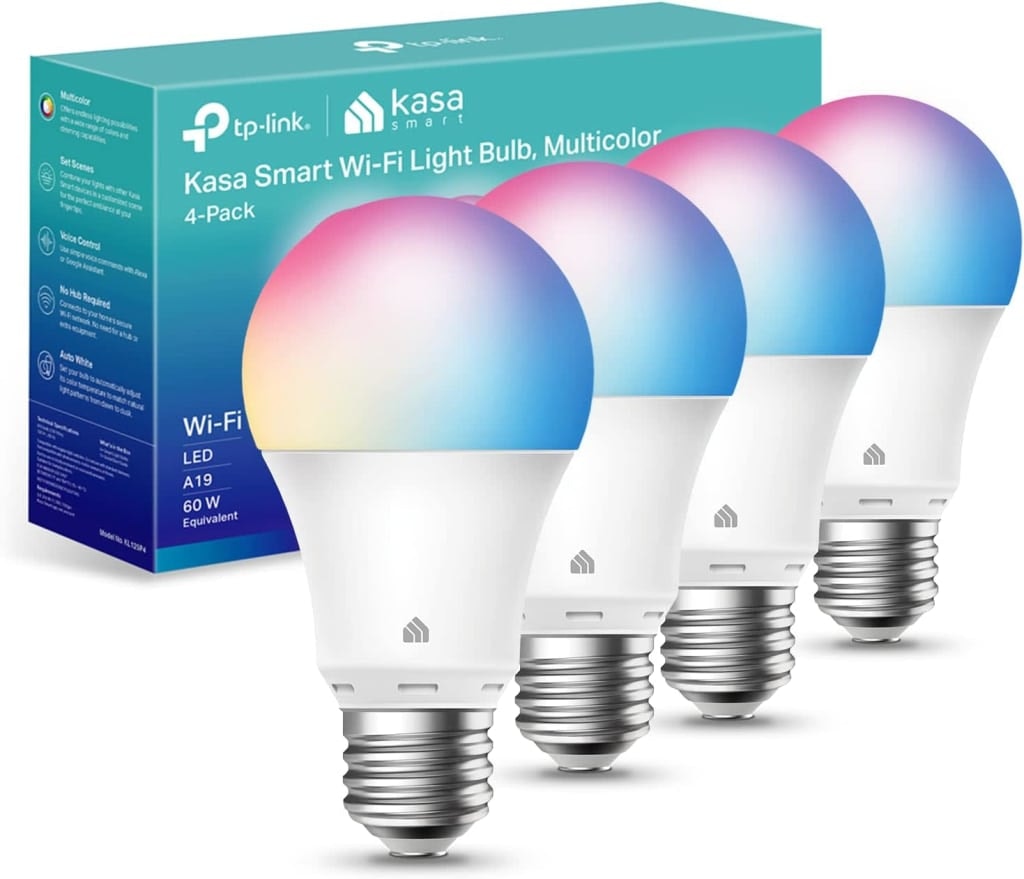 TP-Link Kasa Smart Light Bulb 4-Pack: $26 TP-Link Kasa Smart Light Bulb 4-Pack: $26