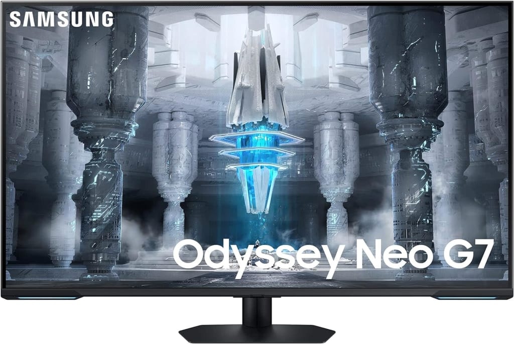 Open-Box Samsung Odyssey Neo G7 43" 4K 144Hz Mini-LED FreeSync Smart Monitor: $450 Open-Box Samsung Odyssey Neo G7 43" 4K 144Hz Mini-LED FreeSync Smart Monitor: $450