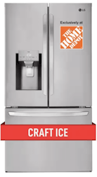 LG 28-cu. ft. 3-Door French Door Refrigerator for $1,799 + free delivery
