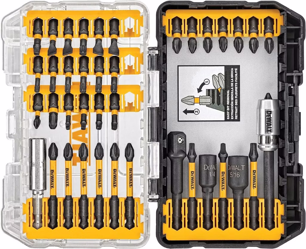 DeWalt 40-Piece FlexTorq Impact-Ready Screwdriving Bit Set: $21