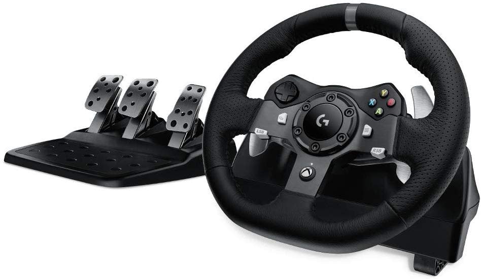 Logitech G920 Driving Force Racing Wheel and Floor Pedals: $200