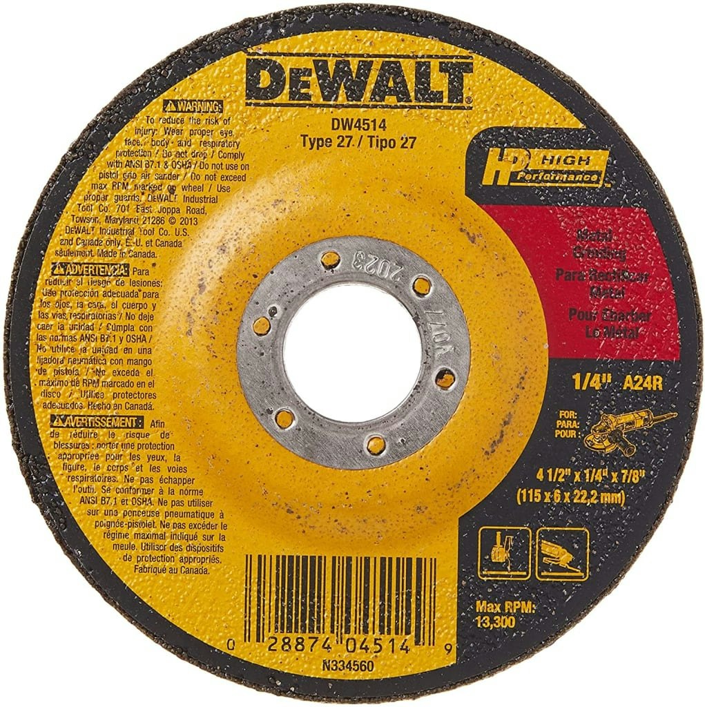 DeWalt 1/4" Thick Grinding Wheel: $1.76