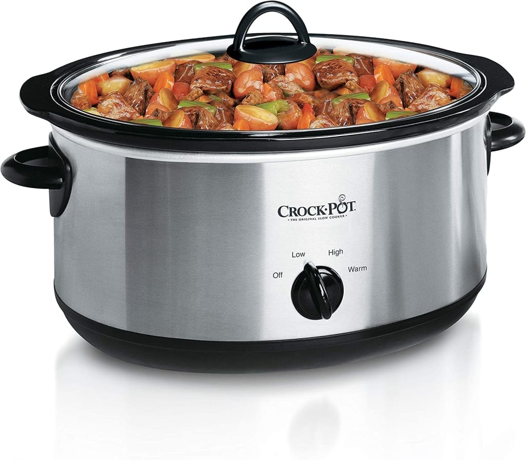 Crock-Pot 7-Quart Oval Manual Slow Cooker: $30 Crock-Pot 7-Quart Oval Manual Slow Cooker: $30