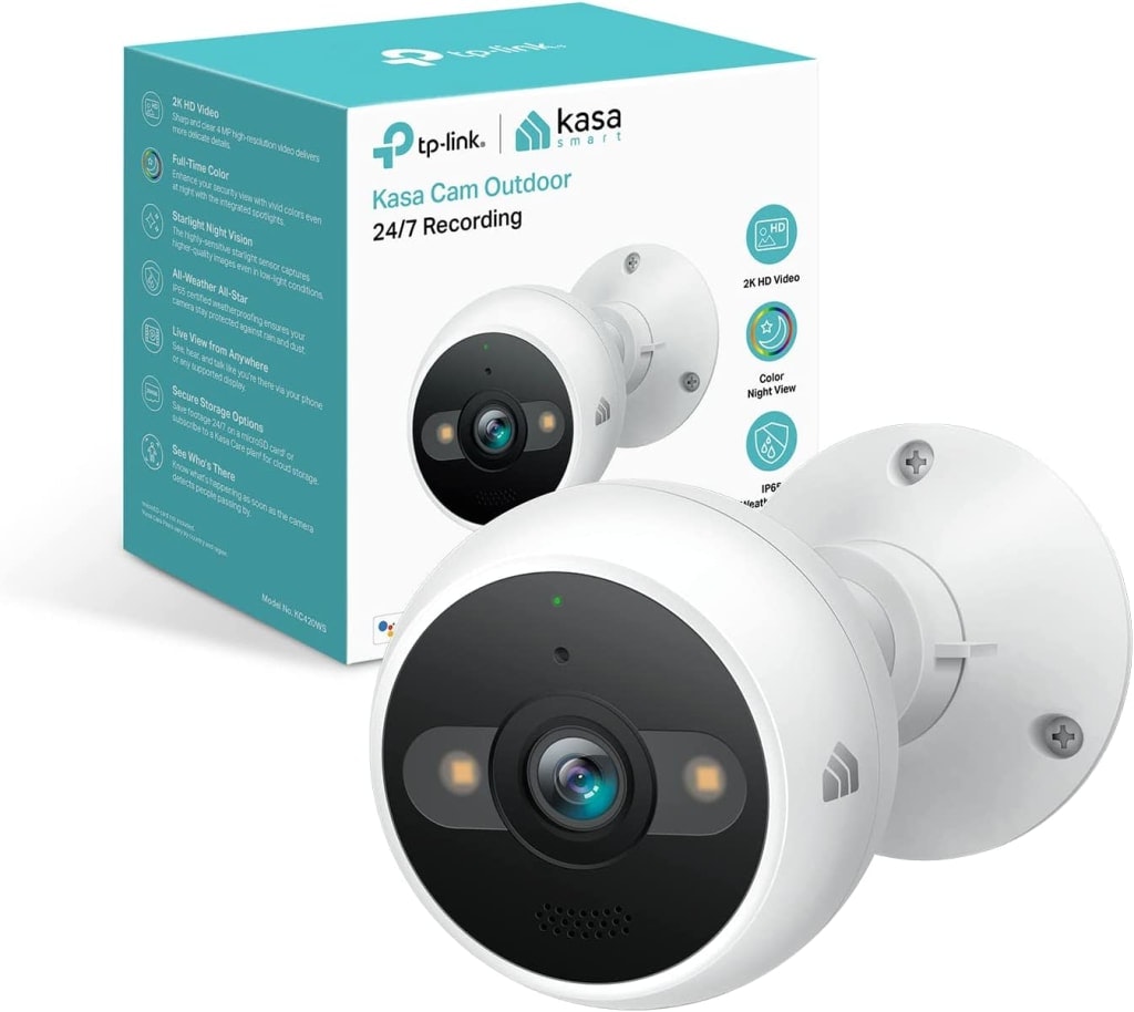 TP-Link Kasa 4MP 2K Outdoor Security Camera: $35