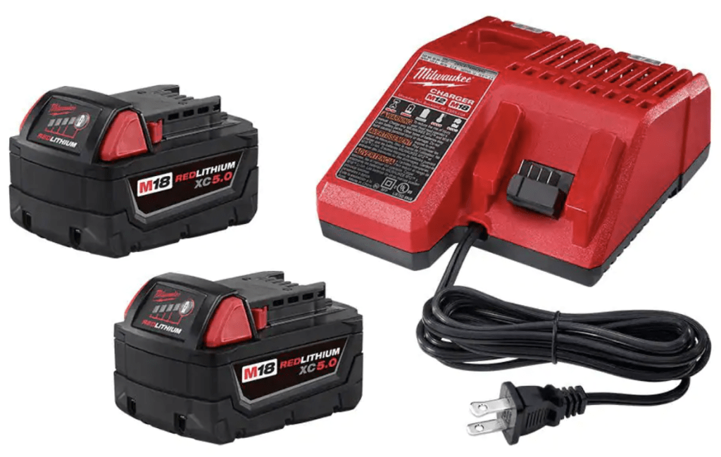 Milwaukee M18 18V Lithium-Ion XC Batteries and Charger Starter Kit: $199 w/ free tool worth up to $249