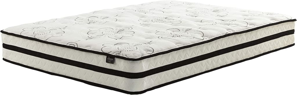 Signature Design by Ashley Chime 10" Medium Firm Hybrid Queen Mattress: $250