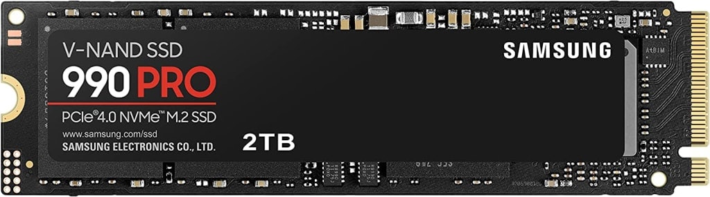 Samsung 990 Pro 2TB PCIe 4.0 M.2 SSD: $390