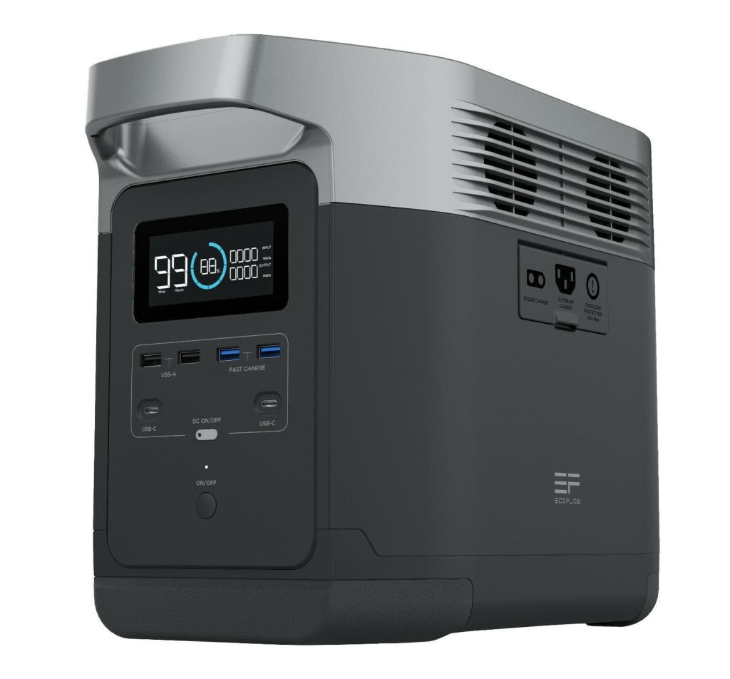 Certified Refurb EcoFlow Delta 1,260Wh Portable Power Station: $409