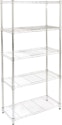 Amazon Basics 5-Shelf Adjustable Steel Shelving Unit for $43 + free shipping