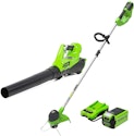 Greenworks G-Max 40V Cordless String Trimmer & Leaf Blower Combo Pack for $118 w/ Prime + free shipping