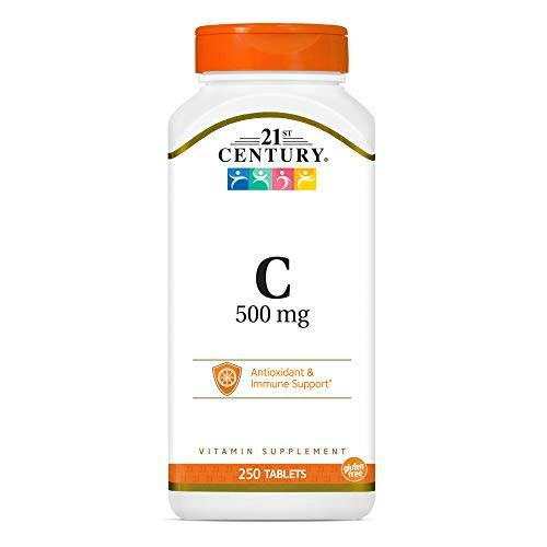 21st Century C 500 mg Tablets, A3841 No Artificial Flavor 250 Count: $9