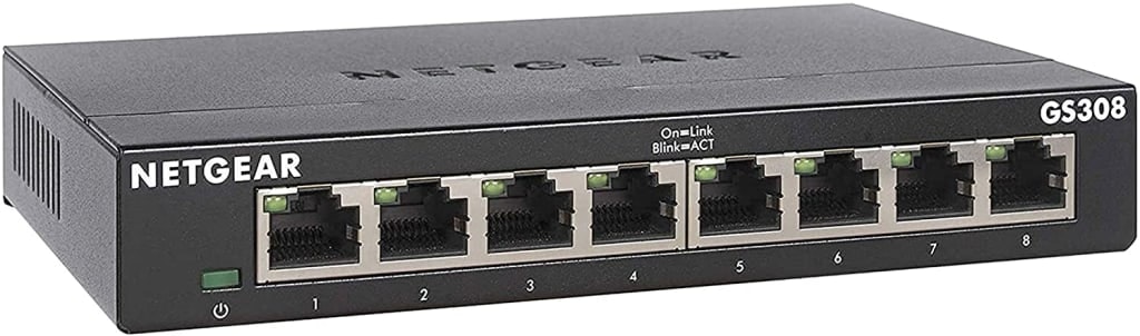 Netgear 8-Port Gigabit Ethernet Unmanaged Switch: $16 Netgear 8-Port Gigabit Ethernet Unmanaged Switch: $16