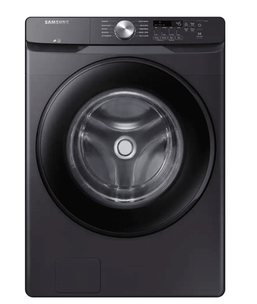 Samsung 4.5-Cu. Ft. HE Front Load Washer with Self-Clean+: $693 in cart