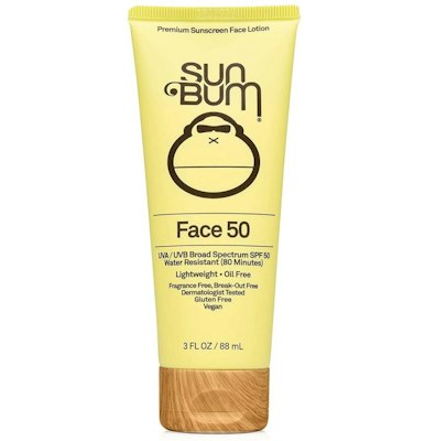 Sun Bum Face 50 SPF Sunscreen Lotion for $9.00 + free shipping w/ Prime