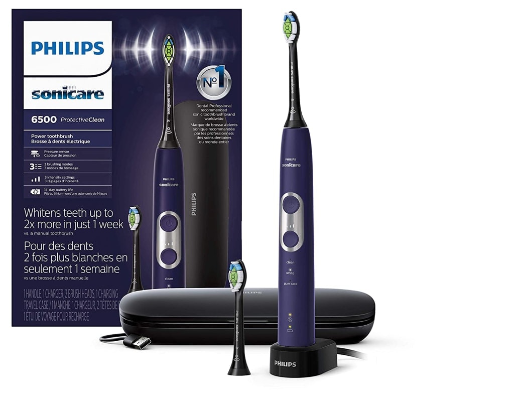 Philips Sonicare ProtectiveClean 6500 Rechargeable Electric Toothbrush: $110