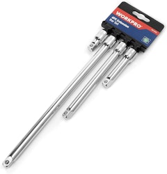 WorkPro 3/8" Socket Drive Extension Bar Set for $7 + free shipping w/ Prime