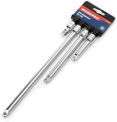 WorkPro 3/8" Socket Drive Extension Bar Set for $7 + free shipping w/ Prime