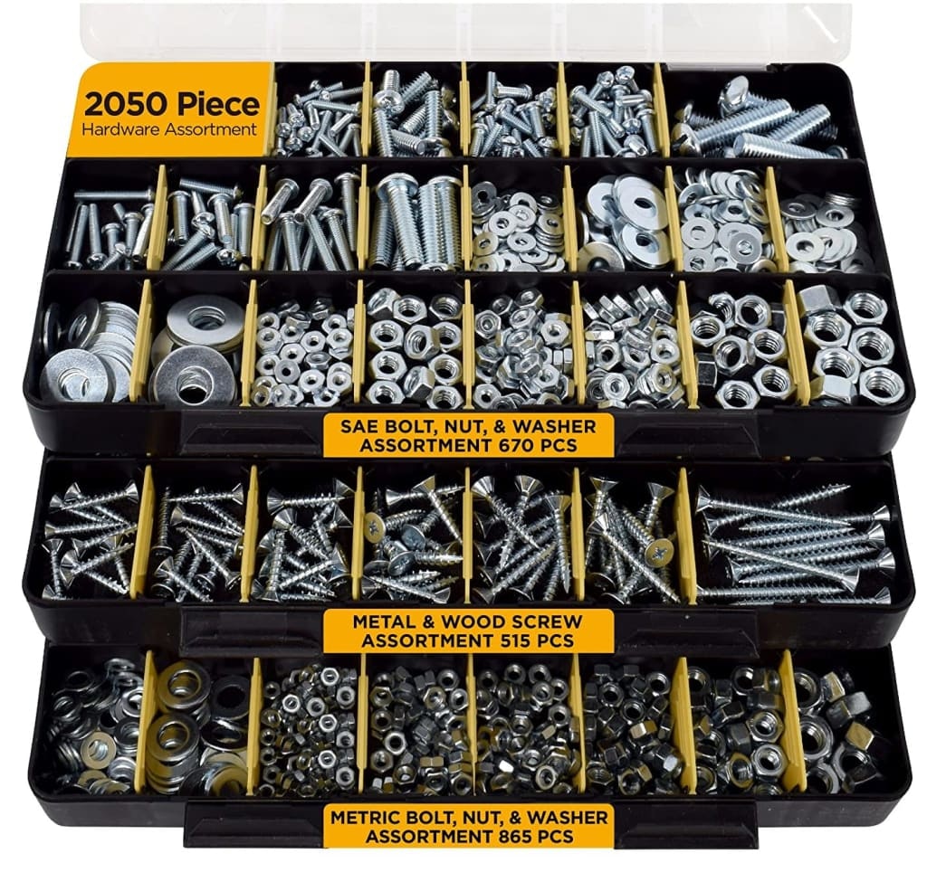 Jackson Palmer 2251-Piece Hardware Assortment: $37 Jackson Palmer 2251-Piece Hardware Assortment: $37