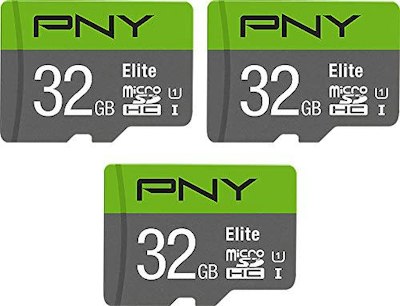 PNY 32GB Elite Class 10 U1 MicroSDHC Flash Memory Card 3-Pack for $18 + free shipping w/ Prime