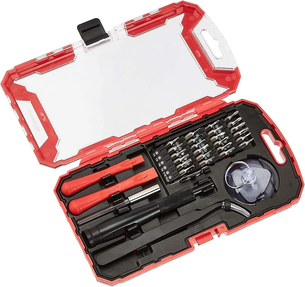 Amazon Basics 32-Piece Electronics Repair Screwdriver Set : $7.62 Amazon Basics 32-Piece Electronics Repair Screwdriver Set : $7.62