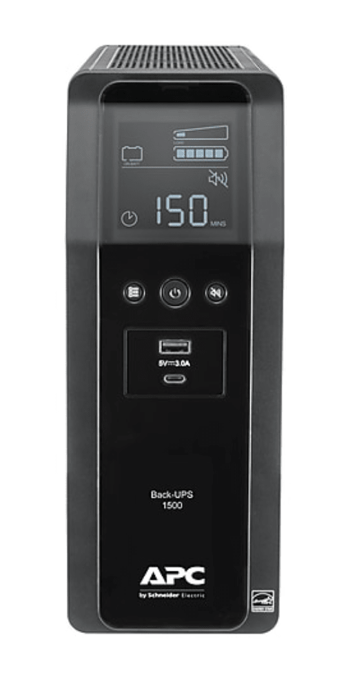 APC 1500VA 10-Outlet Battery Backup UPS: $190