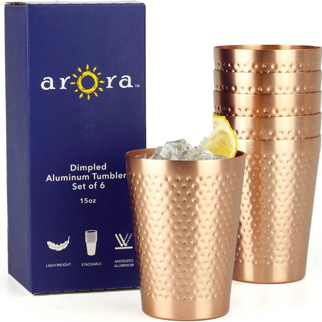 Arora 15-oz. Aluminum Tumbler 6-Pack: $9.90