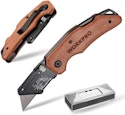 WorkPro Folding Utility Knife w/ 10 Extra Blades + free shipping
