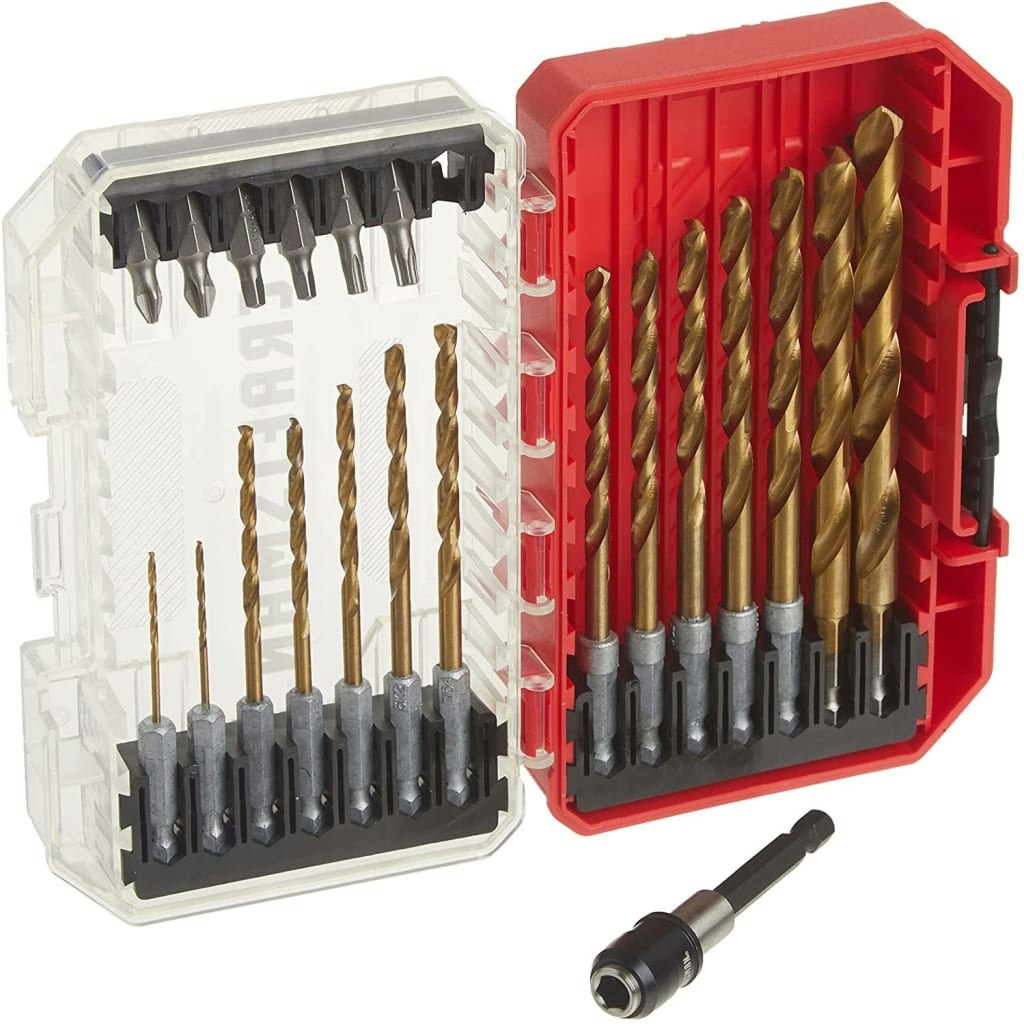 Craftsman 21-Piece Titanium Coated Drill Bit Set: $20 Craftsman 21-Piece Titanium Coated Drill Bit Set: $20