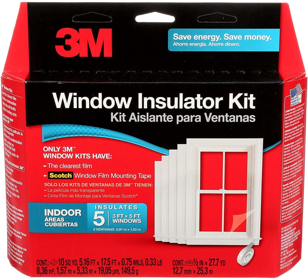 3M Indoor 5-Window Insulator Kit: $13 3M Indoor 5-Window Insulator Kit: $13