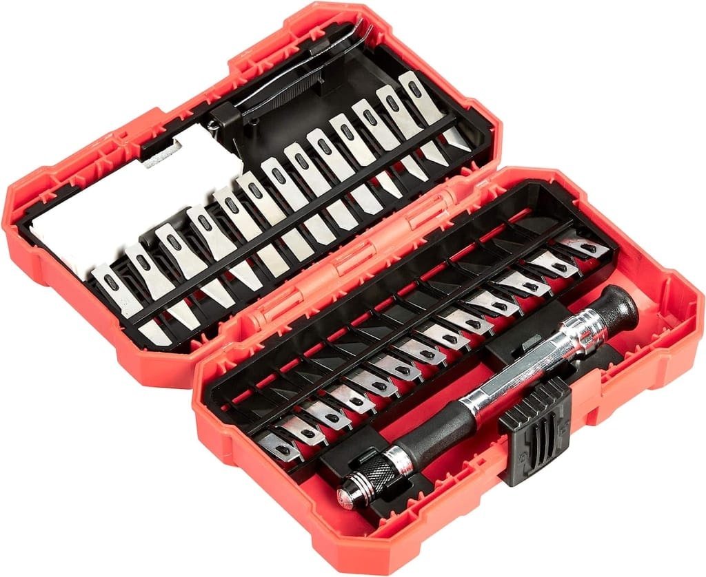 Amazon Basics 29-Piece Precision Hobby Knife Set: $8.39