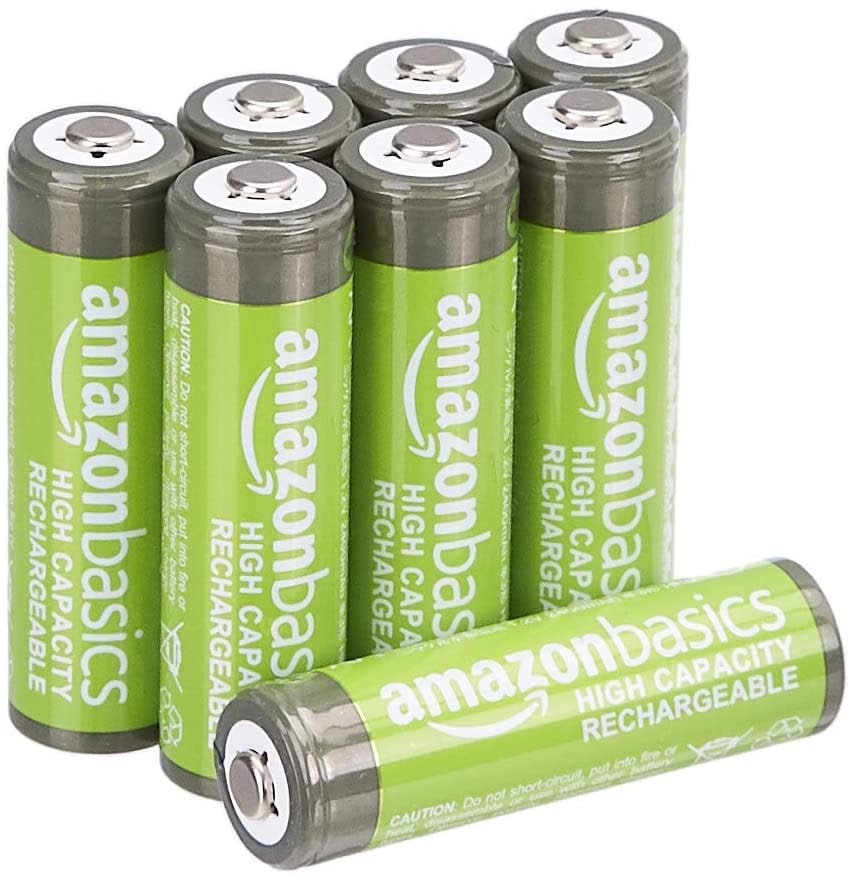 AmazonBasics AA Rechargeable Batteries 8-Pack: $6.99