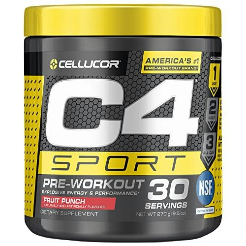 C4 Sport Pre Workout Powder Fruit Punch 30-Servings: $17