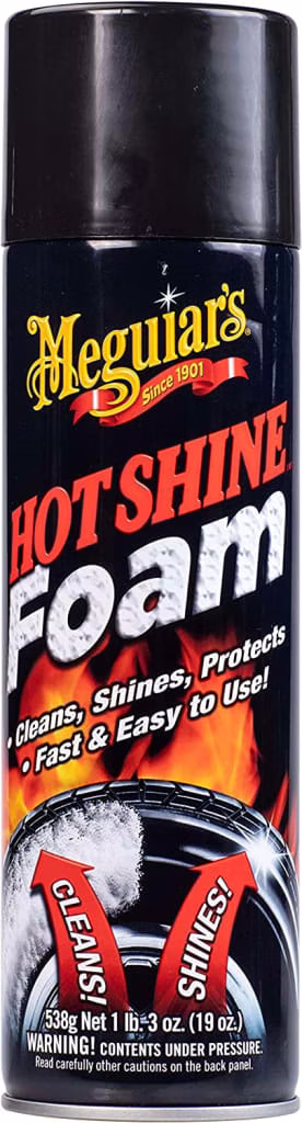 Meguiar's Hot Shine Tire Foam 19-oz. Aerosol Can: $3.98
