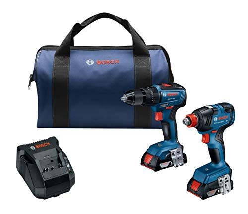 Bosch 2-Tool 18V Brushless Power Tool Combo Kit with 2 Batteries: $179