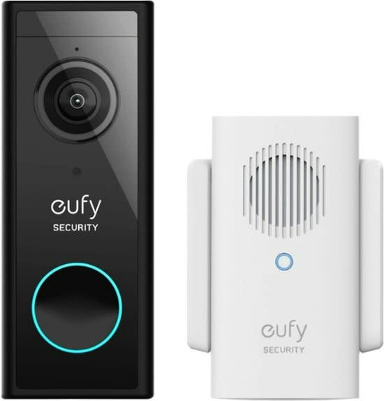eufy Security 2K Smart WiFi Video Doorbell w/ Chime: $105 eufy Security 2K Smart WiFi Video Doorbell w/ Chime: $105
