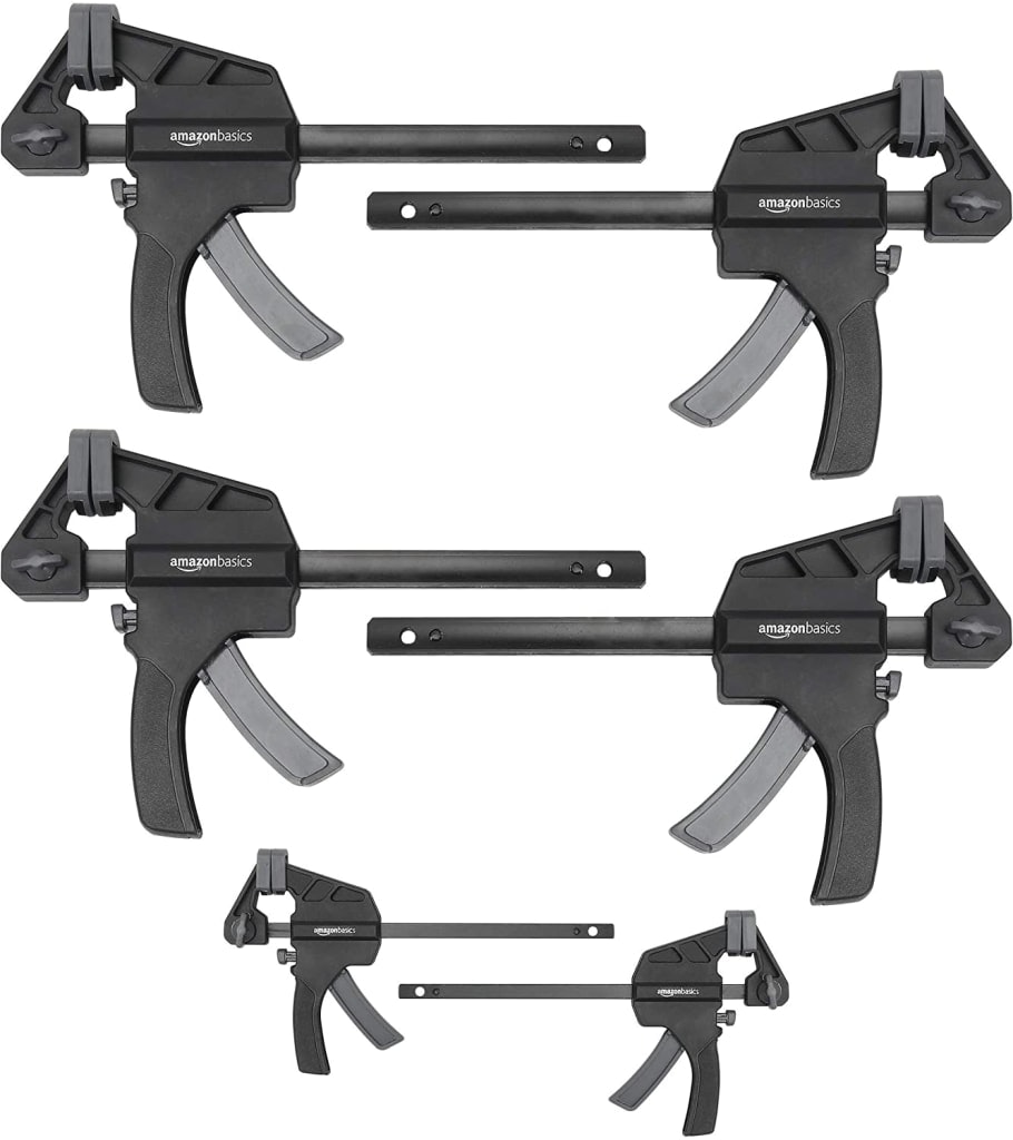 Amazon Basics 6-Piece One-Handed Trigger Clamp Set: $15 w/ Prime Amazon Basics 6-Piece One-Handed Trigger Clamp Set: $15 w/ Prime