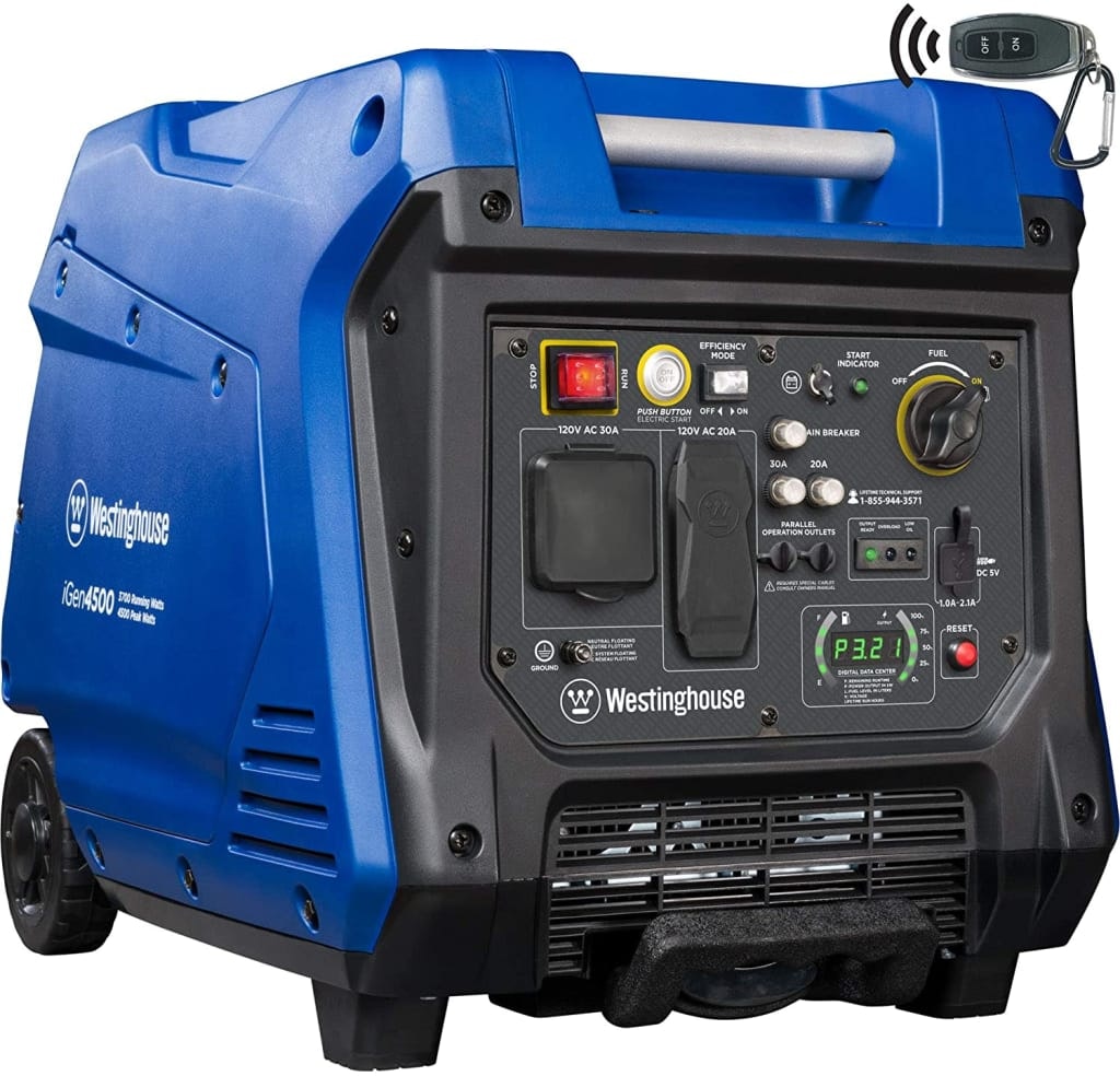 Westinghouse iGen4500 Super Quiet Portable Inverter Generator: $799 Westinghouse iGen4500 Super Quiet Portable Inverter Generator: $799