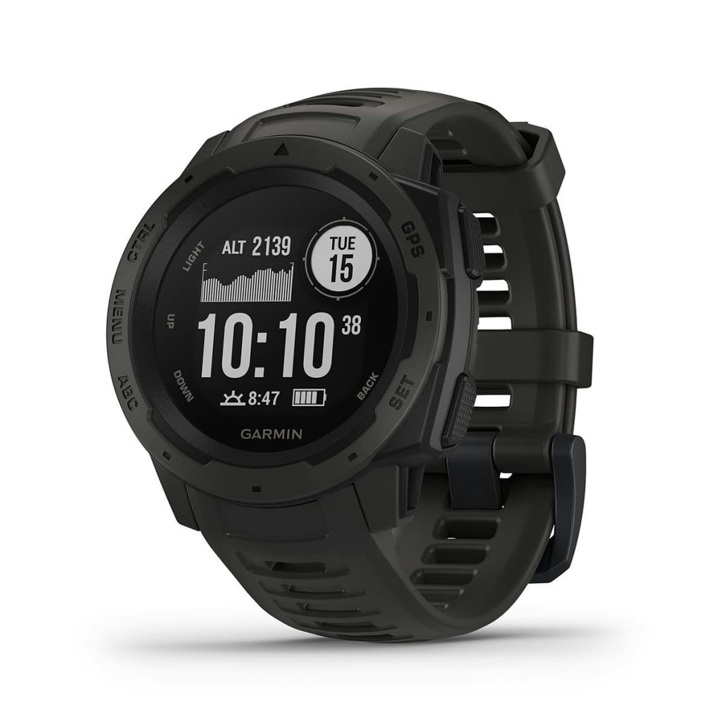 Garmin Instinct E 45mm Rugged GPS Smartwatch: $200