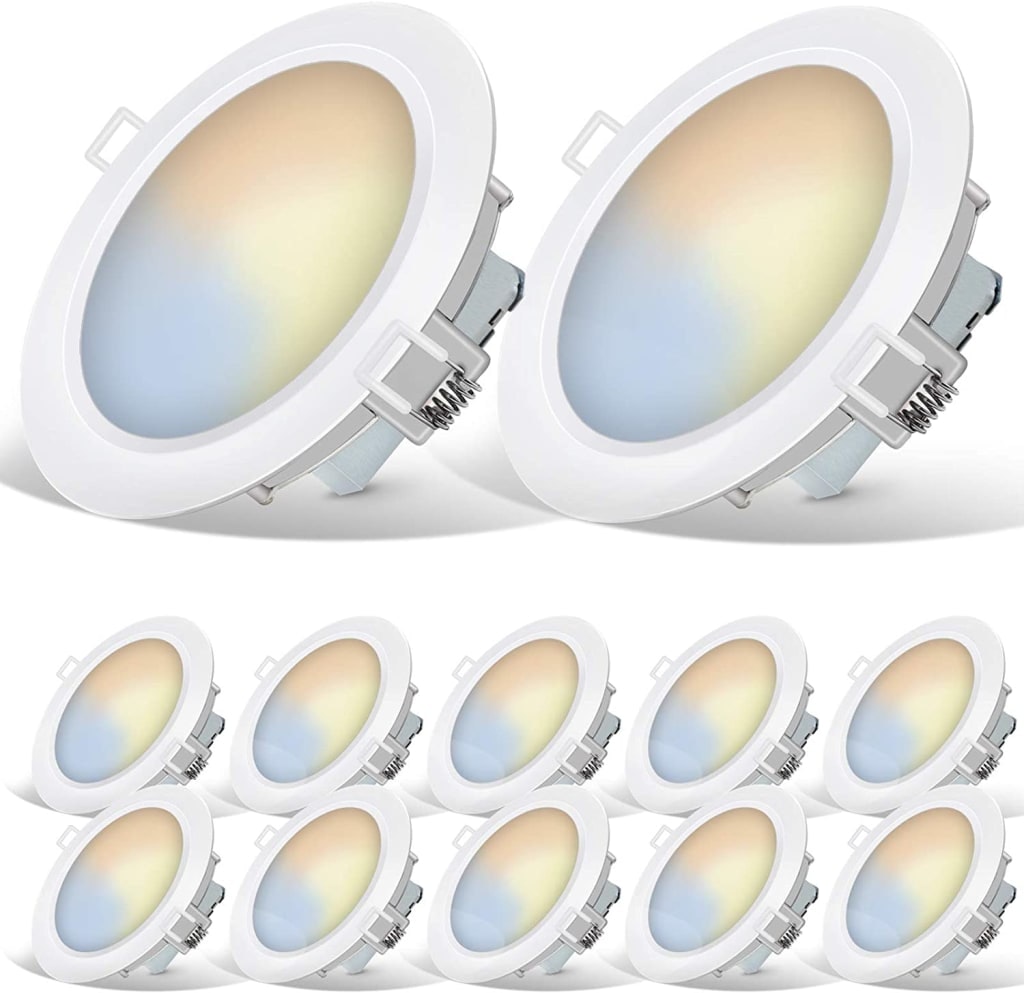 Energetic Smarter Lighting 6" LED Recessed Light 12-Pack: $39.99