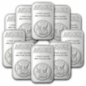 APMEX 1-oz. Silver Bar Lot of 10 for $672 + free shipping