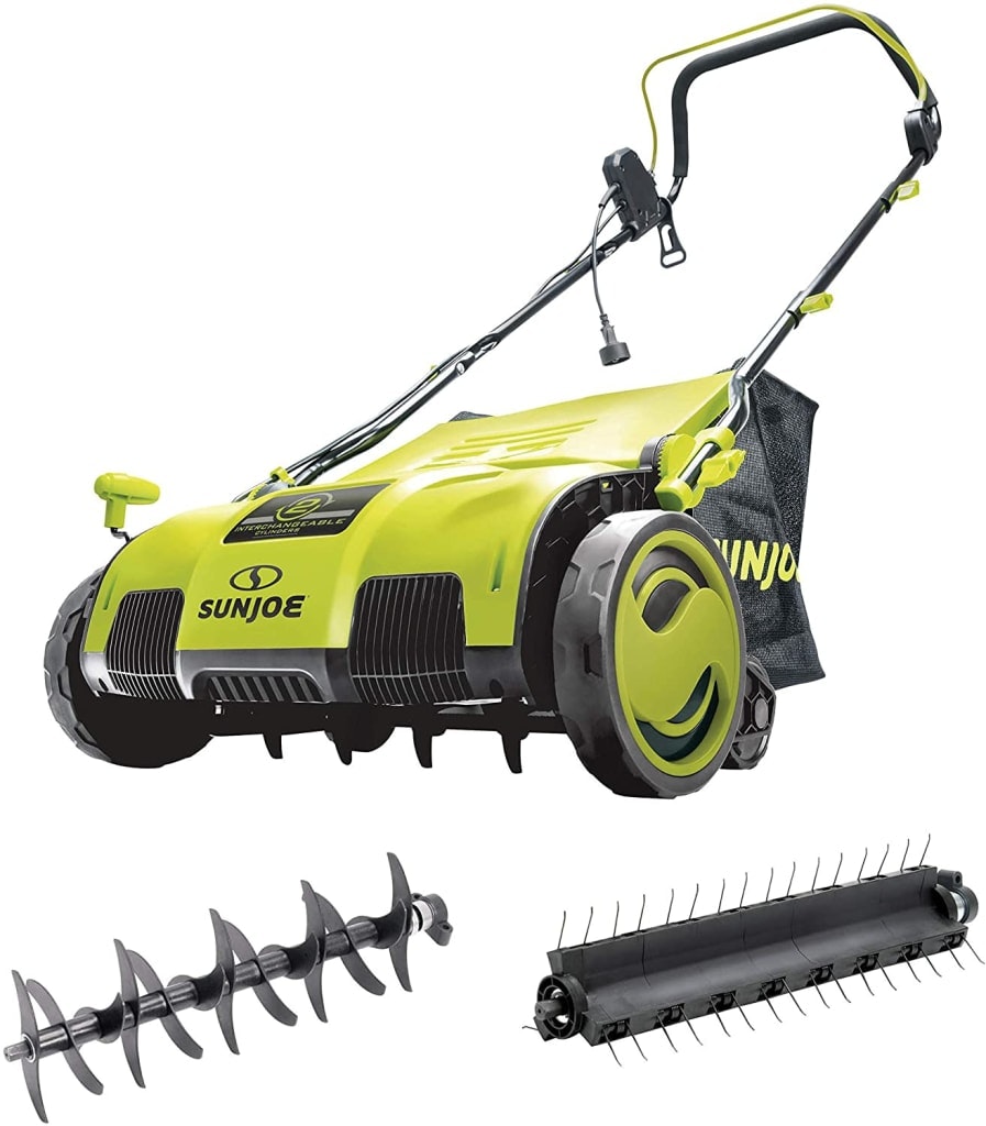 Certified Refurb Sun Joe 15" 13A Electric Dethatcher and Scarifier : $120