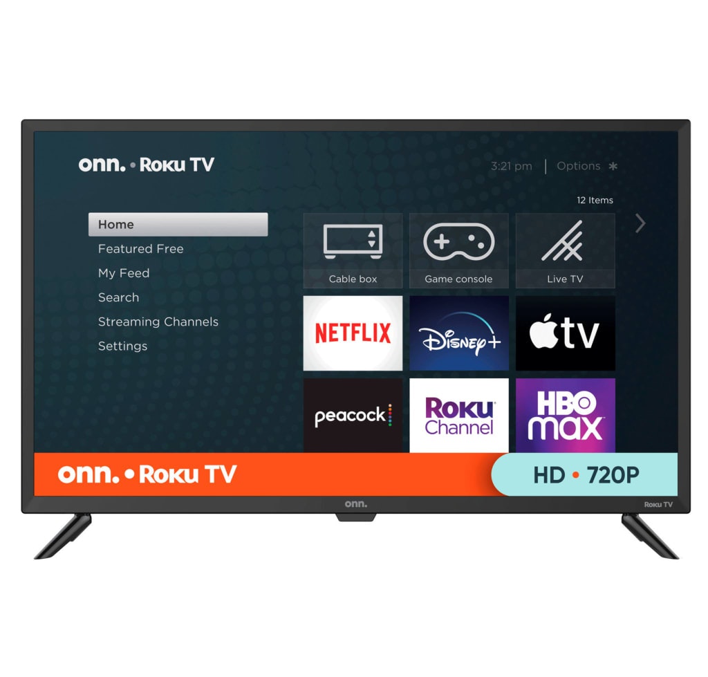 Open Box Onn 100012589 32" 720p LED HD Roku Smart TV: $69
