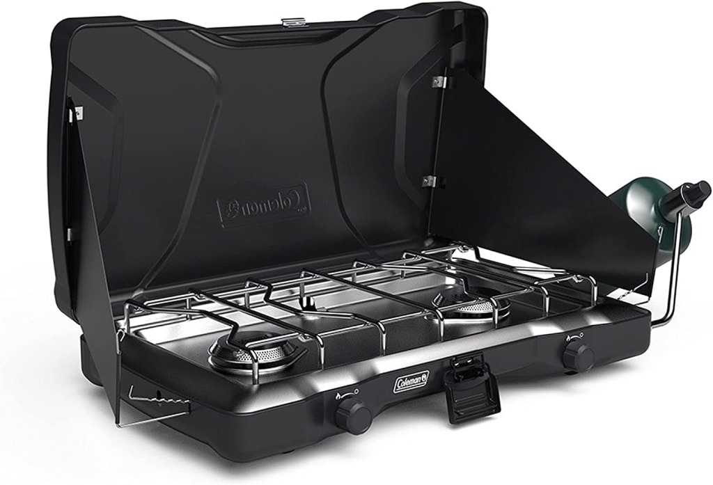Coleman Triton 2-Burner Gas Camping Stove: $84