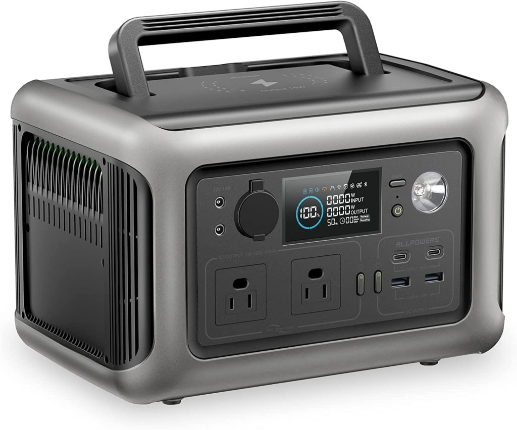 AllPowers 299Wh 600W Portable Power Station: $166.44 AllPowers 299Wh 600W Portable Power Station: $166.44