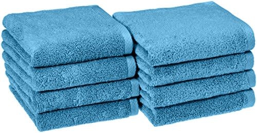 Amazon Basics Quick-Dry100% Cotton Hand Towels 8-Pack: $14