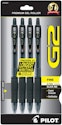 Pilot G2 Premium Gel Roller Pen 4-Pack for $6 + free shipping w/ Prime