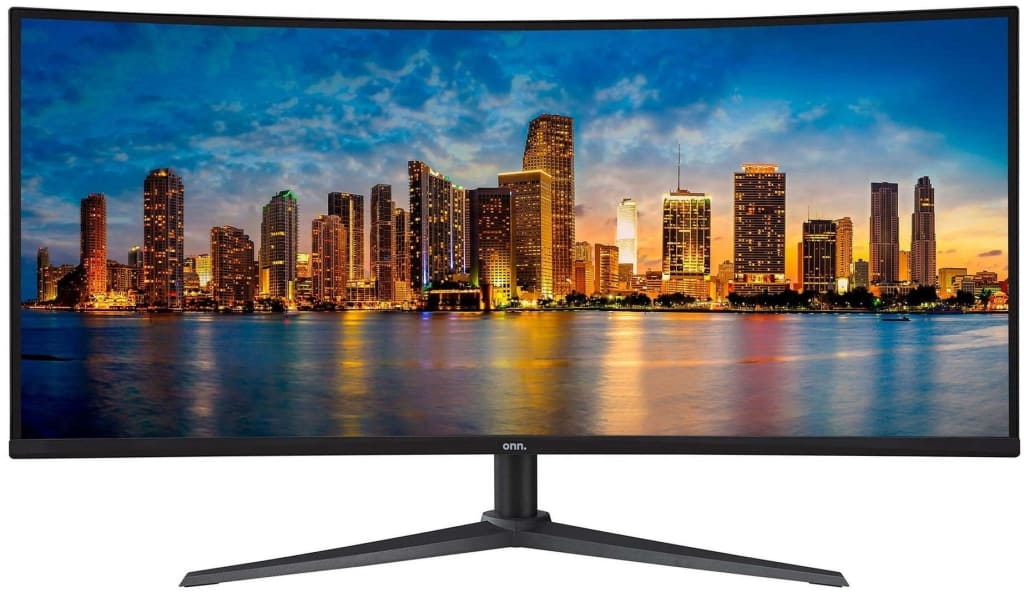 Onn 34" 1440p 100Hz Curved Ultrawide LED Monitor: $165 Onn 34" 1440p 100Hz Curved Ultrawide LED Monitor: $165
